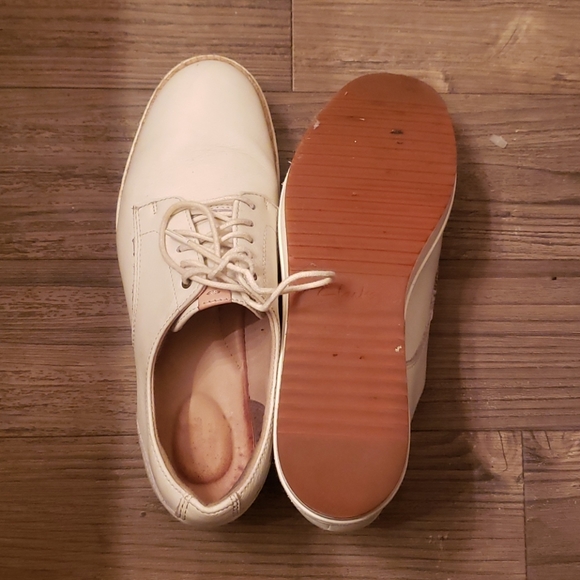 Clarks white leather platform sneakers 6.5 - Picture 5 of 8